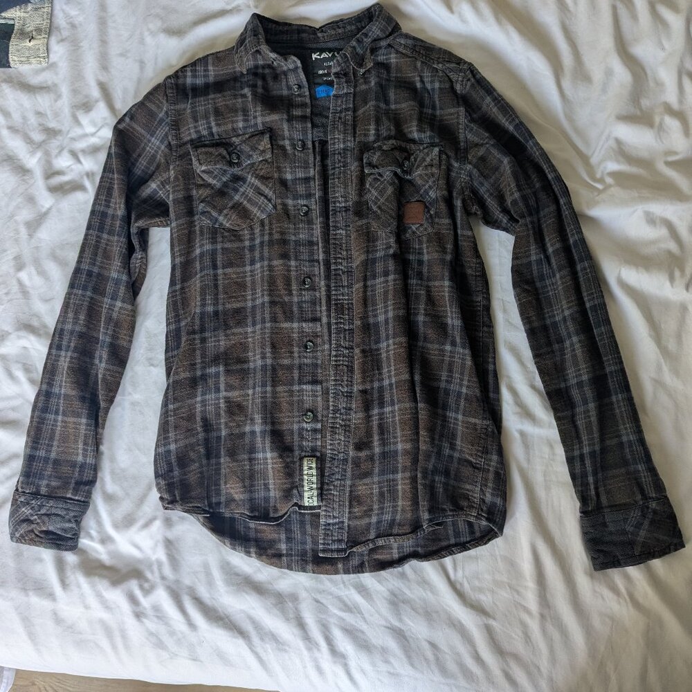 Kavu brown flannel shirt